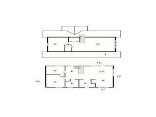 Vakantiehuis Blixtorp Grondplan 32