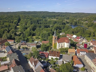 Buckow: Stadtkirche, Marktplatz, Griepensee,_Schloßpark