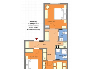 Vakantieappartement Balderschwang Grondplan 33