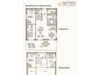 Grundriss Galerie Chalet