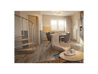 Essbereich und Blick zur Küche