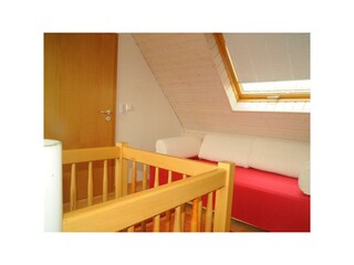 Aufgang ins Dachgeschoß