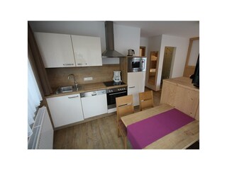 Küchenblock und Wohnbereich