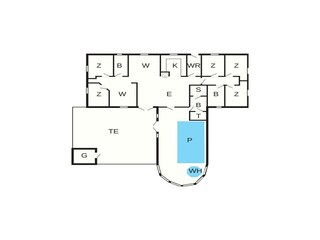 Vakantiehuis Vaeggerløse Grondplan 4