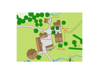 Belétage im Parterre des Haupthauses