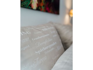 Pfälzer Weinsorten auf der Bettwäsche