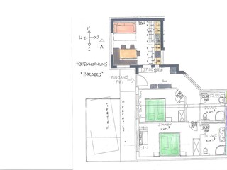 Vakantieappartement Ramsau im Zillertal Grondplan 41