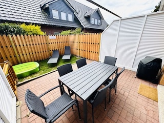 Eingezäunter Garten