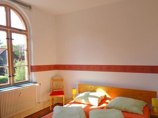 Ehebett Ferienwohnung Löwenzahn Schlafzimmer