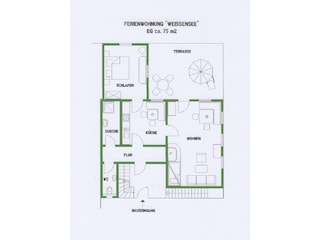 Grundriss  Ferienwohnung Weißensee