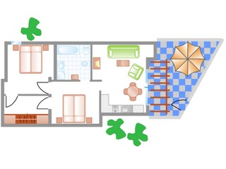 Appartamento per vacanze Costa Calma Pianta del piano 18