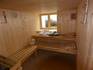 Sauna im Haus Erli mit Bademäntel und Saunatücher