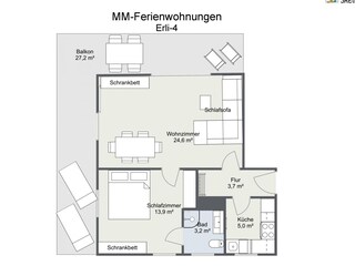 Appartement de vacances Mittenwald Plan d'étage 42