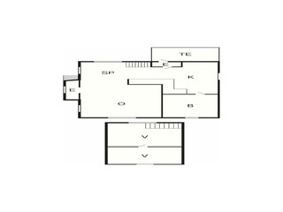 Vakantiehuis Trensum Grondplan 13