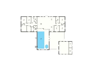 Casa de vacaciones Vester Husby Plano de planta 4