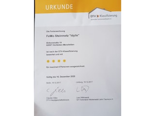 Klassifizierung 4 Sterne bis 4 Personen