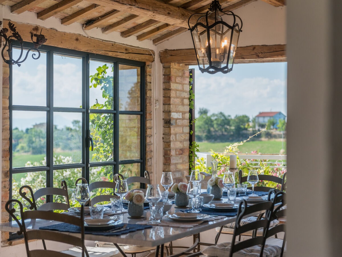 Casa Felice - Veranda mit Blick auf den Garten