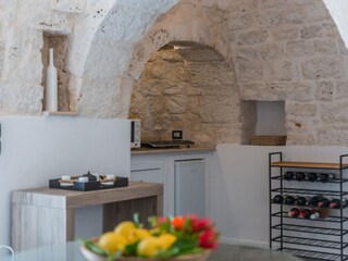 Trulli dei Gelsomini – Kochnische am Eingang