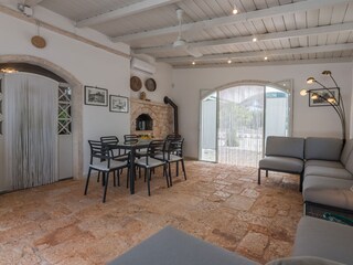 Trulli dei Gelsomini - Überdachte Veranda