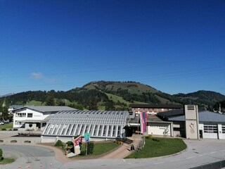 Blick vom Balkon auf die Buchensteinwand