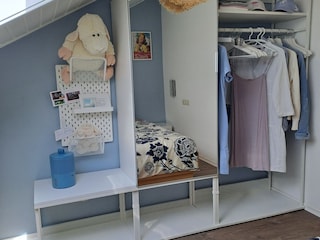 Schlafzimmer BLAU / Schrankwand