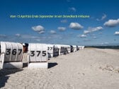 Strandkorb am Sandstrand von Hooksiel