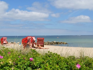 sonnen und baden am Strand
