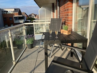 sonniger Balkon