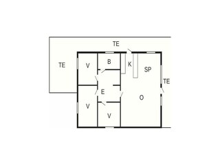 Casa de vacaciones Ferring Plano de planta 3