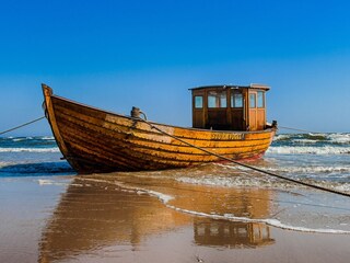Fischerboot am Strand