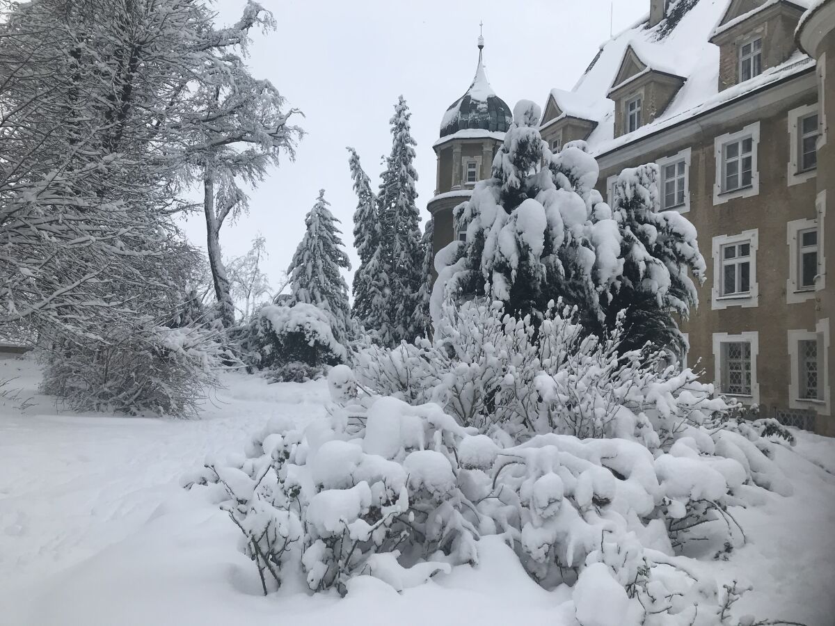 Schloss Hürbel im Winter