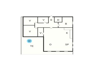 Vakantiehuis Bjelland Grondplan 10