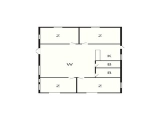 Ferienhaus Hornbæk Grundriss 4