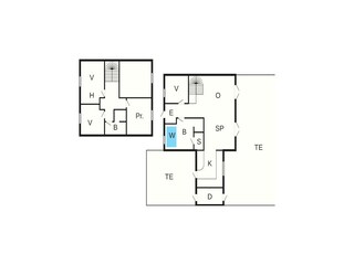 Ferienhaus Blokhus Grundriss 2
