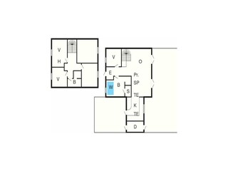 Vakantiehuis Blokhus Grondplan 2