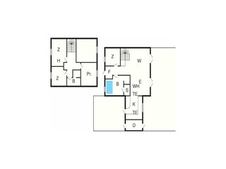 Vakantiehuis Blokhus Grondplan 3