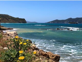 Die Farbenpracht des Meeres bei Methoni