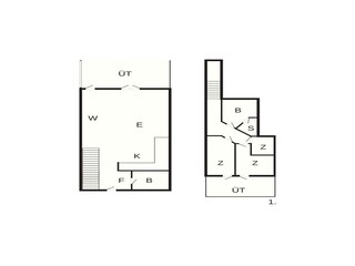 Apartamento Søndervig Plano de planta 54