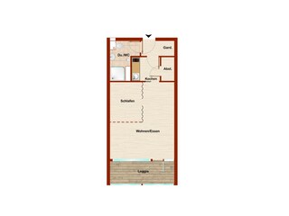 Apartamento de vacaciones Borkum Plano de planta 24