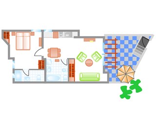 Appartamento per vacanze Costa Calma Pianta del piano 18