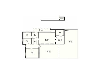 Vakantiehuis Bratten Strand Grondplan 33