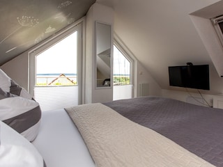 Blick auf dem See vom Bett aus