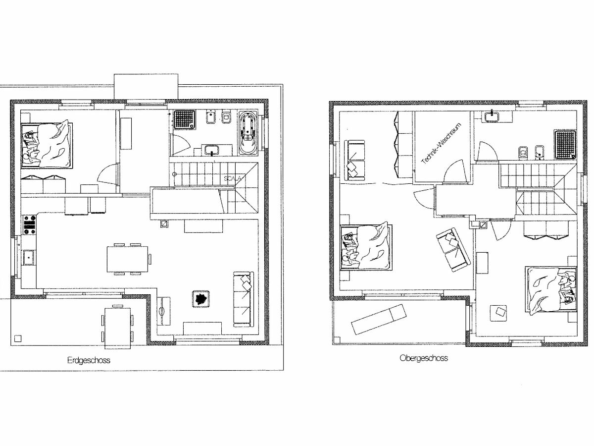 Grundriss Erdgeschoss & 1. Obergeschoss