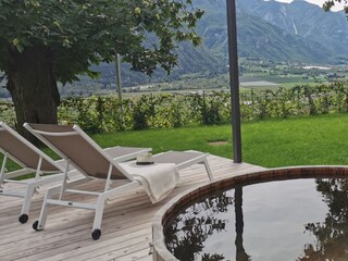 Blick vom Pool