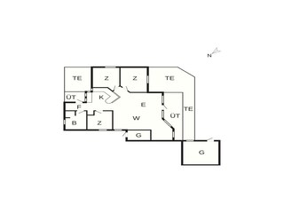 Vakantiehuis Otterup Grondplan 42