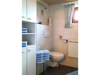 Badezimmer (Dusche und WC)