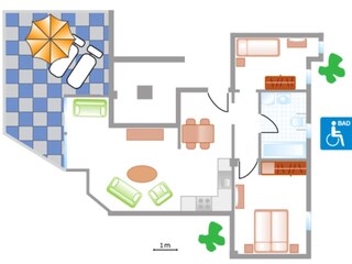 Appartamento per vacanze Costa Calma Pianta del piano 20