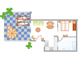 Appartamento per vacanze Costa Calma Pianta del piano 15