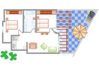 Appartamento per vacanze Pajara Pianta del piano 17