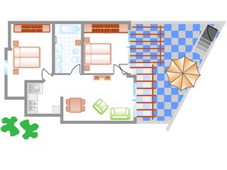 Appartamento per vacanze Pajara Pianta del piano 15
